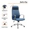Leisuremod Flux Faux Leather Swivel Office Chair, Knee Tilt, Padded Support FO19BUL - alternate 3