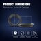 Highcraft 2" Tank To Bowl Soft Round Rubber Gasket w/Universal Fit 10 Pcs Rubber Gasket for Toilet Tank Seal US49-24-10-PK - alternate 2