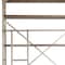 Homeroots Brown Nickel and Solid Wood Six Tier Bookcase with Four Drawers 392223 - alternate 2