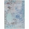 Homeroots 9' X 12' Turquoise Denim Blue And Gray Abstract Washable Indoor Outdoor Area Rug 630817 - alternate 3