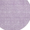 Homeroots 8' Lavender Lilac And Ivory Round Floral Washable Indoor Outdoor Area Rug 582358 - alternate 3