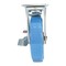 Vestil Polyurethane Swivel With Brake Caster 8 In. Diameter x 2 In. Width 925 lb Light Blue/Gray CST-KB-8X2PUP-SWB - alternate 4