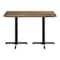 Flash Furniture Commercial 48x30 Natural HPL Tabletop with Black Table Height X Base ST-REC3048-NAT-T2230-GG - alternate 4