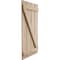 Ekena Millwork Rustic Four Board Joined Board-n-Batten Riverwood Faux Wood Shutters w/Z-Board, 22W x 60H, PR SHUBJZ22X60RWPR - alternate 4