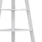 Homeroots White Wood Four Tier Corner Bookcase 332801 - alternate 2