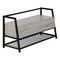 Homeroots 42in Gray And Black Bench With Flip top 489779 - alternate 3