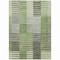 Homeroots 5' X 8' Green And Olive Green Striped Washable Indoor Outdoor Area Rug 581696 - alternate 2