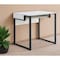 Homeroots 32" White and Black Writing Desk 543769 - alternate 1
