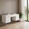 Homeroots 55" White Writing Desk With Four Drawers 402071 - alternate 4