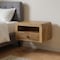 Homeroots 18" Oak Solid Wood One Drawer Floating Nightstand 722572 - alternate 2