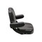 Uni Pro International Harvester 56/66 Original Seat Assembly, Pleated Black Vinyl 7745 - alternate 2