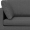Homeroots 76" Gray Fabric Sofa With Black Legs 640972 - alternate 2