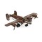 Homeroots 3" Brown and Silver Metal Hand Painted 1941 "B-24" Liberator Model Airplane 489470 - alternate 2