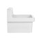 Kingston Brass 24" Ceramic Single Bowl Wall Mount Kitchen Sink with Strainer, White/Antique Brass KGPKWS2419173 - alternate 2