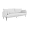 Homeroots 85" Off White Sofa With Black Legs 480936 - alternate 5