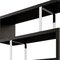 Homeroots 67" Black And Silver Metal and Wood Three Tier Etagere Bookcase 555008 - alternate 2