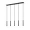 Z-Lite Forest 5 Light Linear Chandelier, Matte Black, 42 In W 919MP12-5L-MB-LED - alternate 3