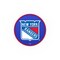 Holland Bar Stool Co 30" New York Rangers Cushion Seat, Blk Wrinkle Base Swivel Bar Stool L8B130NYRang - alternate 2