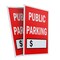 Signmission Public Parking With Price, Plastic Signs Only 24 Inch x 36 Inch, Corrugated Plastic, 2PK CSB-2436-2PACK-Public Parking With Price - alternate 1