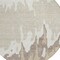 Homeroots 8' Ivory And Beige Round Abstract Washable Indoor Outdoor Area Rug 613634 - alternate 2