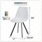 Leisuremod Markley Ergonomic Distressed Leather Dining Chair MC18W - alternate 3