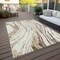 Homeroots 5' X 8' Ivory Beige And Brown Abstract Washable Indoor Outdoor Area Rug 600235 - alternate 3