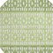 Homeroots 8' Green Sage And Ivory Round Geometric Washable Indoor Outdoor Area Rug 613845 - alternate 2