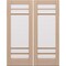 Doornmore G10502, 66.5" x 82" ( 2x32" Door) Left Hand, Mahogany SDL 5 Lite Exterior Door G10502-SW-3280_2_LI - alternate 1