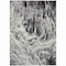 Homeroots 10' X 14' Black And Ivory Abstract Washable Indoor Outdoor Area Rug 614280 - alternate 1