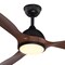 Vaxcel Long Grove, 56 in, Black Ceiling Fan, Walnut Blades, LED, Remote, DC Motor F0143 - alternate 3