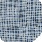 Homeroots 8' Navy Blue And Ivory Round Striped Washable Indoor Outdoor Area Rug 583446 - alternate 2