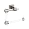 Amerock Glacio Clear/Brushed Nickel Contemporary 5-7/16 in 138 mm Length Towel Ring BH36062CG10 - alternate 1