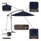 Pure Garden 10 ft Offset Patio Umbrella 8 ft Tall Hanging Cantilever Umbrella Fade-Resistant Shade Umbrella 50-LG1421 - alternate 3