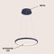 Jonathan Y Brice 15.75" Modern Contemporary Metal Round Dimmable Integrated LED Pendant, Navy JYL7202F - alternate 5