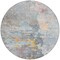 Homeroots 8' Granite Gray Round Abstract Washable Indoor Outdoor Area Rug 607790 - alternate 3