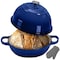 Nutrichef 10.2 in Enameled Cast Iron Bread Oven, Dome-Shaped Sourdough Baking Pan with Handles & Silicone NCCIERD6BL - alternate 1