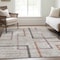 Homeroots 5' X 8' Taupe Charcoal And Copper Geometric Washable Indoor Outdoor Area Rug 588345 - alternate 3