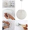 Jonathan Y Luna 15.75" 1-Light Bohemian Modern Woven Rattan/Iron LED Pendant, White JYL6503A - alternate 2