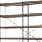 Homeroots 88" Black And Brown Iron and Wood Five Tier Bookcase 380597 - alternate 3