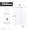 Anzzi 48 in. by 76 in. Frameless Sliding Shower Door in Gunmetal w/ Clear Tempered Glass & Tsunami Guard SD-AZ13-01GB - alternate 5