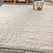 Jonathan Y Mercer Shag Plush Tassel Cream 5 ft. x 8 ft. Area Rug MCR100D-5 - alternate 1