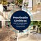 Flash Furniture Square Table Set, Aluminum, Plastic, Rattan, Stainless Steel, Grey TLH-ALUM-32SQ-020BKCHR2-GG - alternate 4