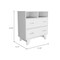 Homeroots 32" White Two Drawer Dresser 534954 - alternate 4
