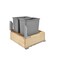 Rev-A-Shelf Maple Wood; Steel; Plastic, Natural Maple, 20.97 in W, 19.63 in H, 22.25 in D 4WC-24DM2-SC - alternate 1