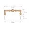 Richelieu Firenze Collection 5 1/16-inch (128 mm) Champagne Bronze Traditional Round Cabinet Pull BP8789128CHBRZ - alternate 3