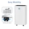 Edendirect 30 pt. 2500 sq. ft. Commercial Dehumidifier in. White with lons Air Purifcation, Timer ZR-OL12-D023G - alternate 2