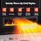 Edendirect 50 in. 5100BTU Indoor Metal Black Wall Mount Electric Fireplace, 750/1500W, Remote ZR-DBLS50D - alternate 2