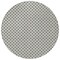 Homeroots 8' Ivory And Black Round Floral Washable Indoor Outdoor Area Rug 610656 - alternate 2
