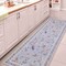 Jonathan Y Catmosphere Festive Feline Floral Border Non-Slip Machine-Washable Gray 2 ft. x 8 ft. Runner Rug ANM100D-28 - alternate 3