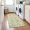 Homeroots 8' Runner Artichoke Green Oriental Washable Non Skid Indoor Outdoor Runner Rug 563737 - alternate 3